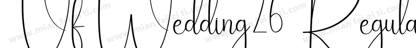 VfWedding26 Regular字体转换